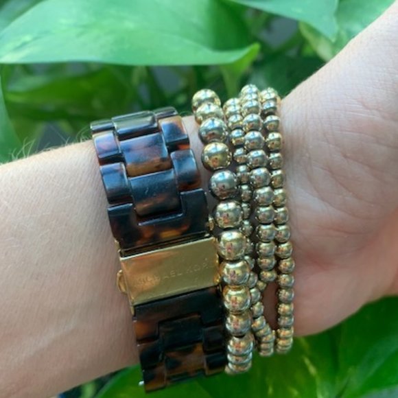 Michael Kors Tortoise Shell Watch - Picture 3 of 4